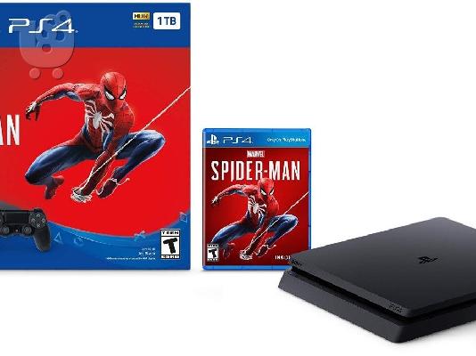 PoulaTo: Sony PlayStation 4 Slim Marvel Spiderman Bundle - PS4 Console 1TB